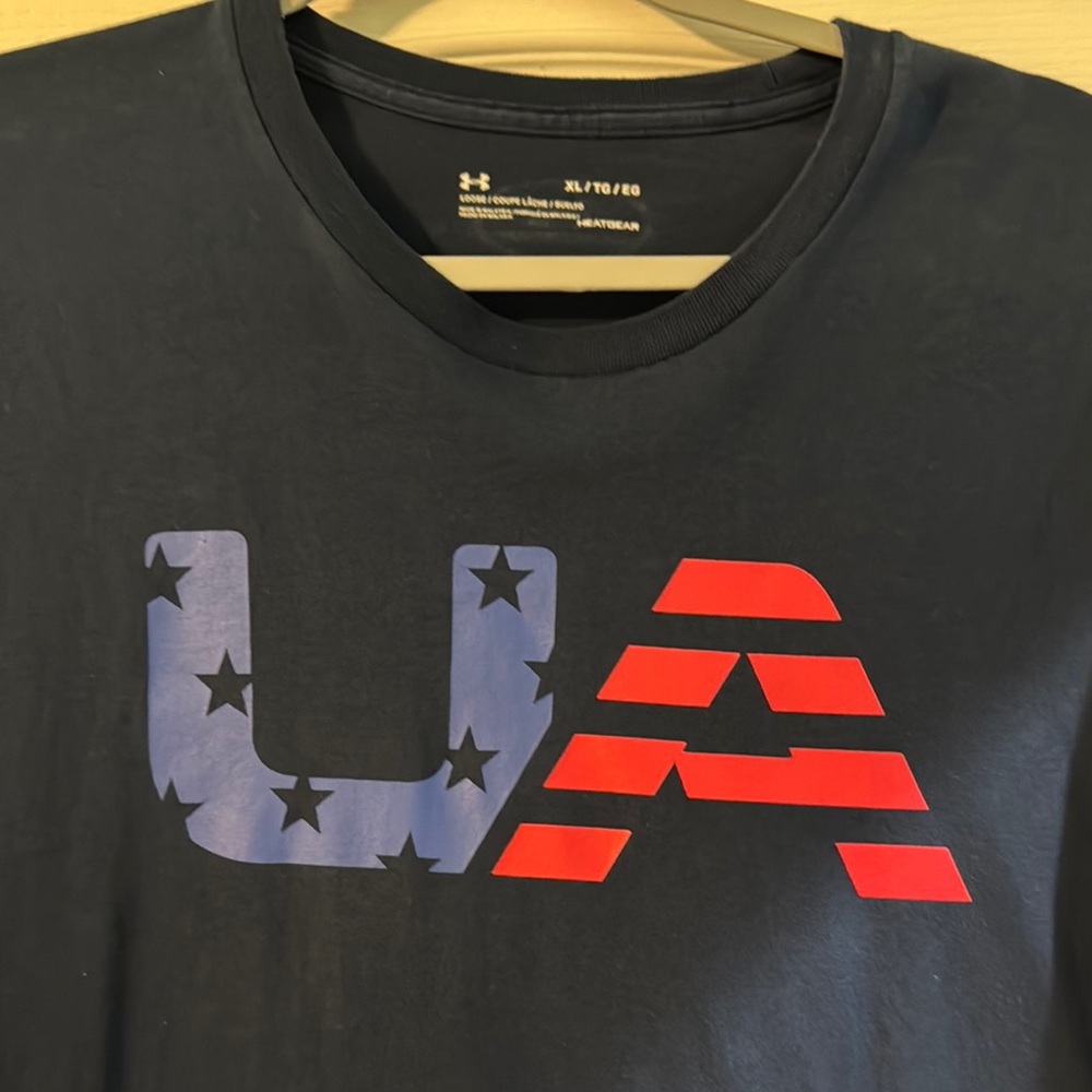 Under Armour Blue Short Sleeve Tee with UA Logo
